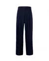 Liu •jo Blue Palazzo Trousers In Black