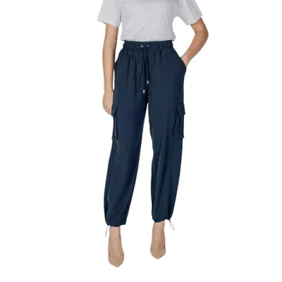 Liu •jo Logo-plaque Drawstring Track Pants In Blue