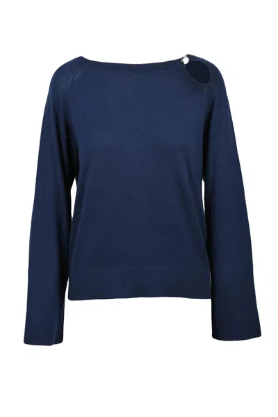 Liu •jo Blue Women Virgin Wool Cashmere Sweater