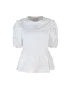 Liu •jo Blusa In Popeline Bianca In W9434
