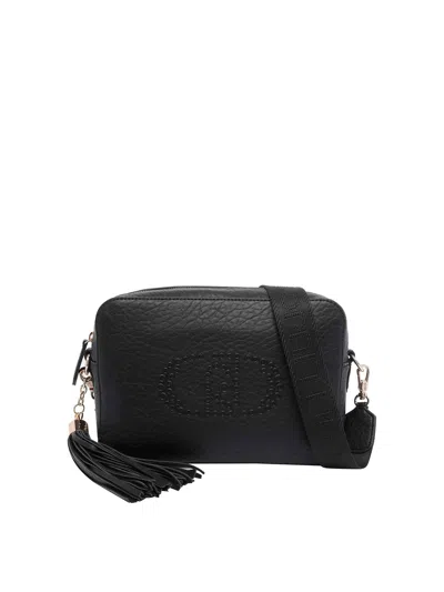 Liu •jo Logo Crossbody Bag In Black