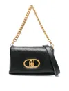Liu •jo Logo-plaque Cross Body Bag In Black