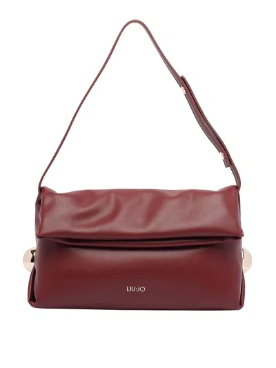 Liu •jo Logo Shoulder Bag In Red