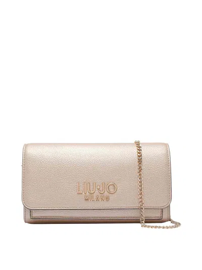 Liu •jo Light Gold Pochette In White