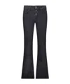 Liu •jo Bootcut Bottom Up Jeans In Black