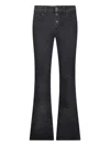 Liu •jo Bootcut Bottom Up Jeans In Gray