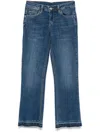Liu •jo Cropped Bootcut Jeans In Blue