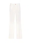 Liu •jo Liu Jo White Slim Flared Jeans In White