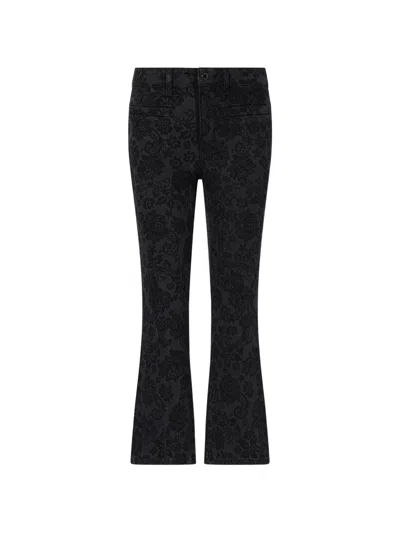 Liu •jo Bootcut Jeans With Laser Detail In Black