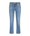 Liu •jo Bootcut Jeans With Rhinestones In Blue