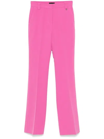 Liu •jo Bootcut Trousers In Pink