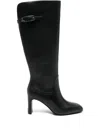 Liu •jo Knee-high Boots With Pointed Toe In Black