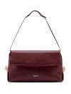 Liu •jo Bordeaux Clutch With Gold-tone Geometric Accents In Black