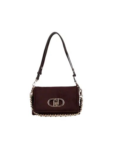 Liu •jo Medium La Puffy Bag In Microfiber In Burgundy