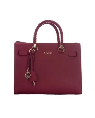 Liu •jo Borsa Satchel M Brick Red In Burgundy