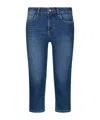 Liu •jo Liu Jo Bottom Up Capri Jeans In Blue