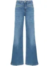 Liu •jo Bottom Up Flared Jeans In Blue