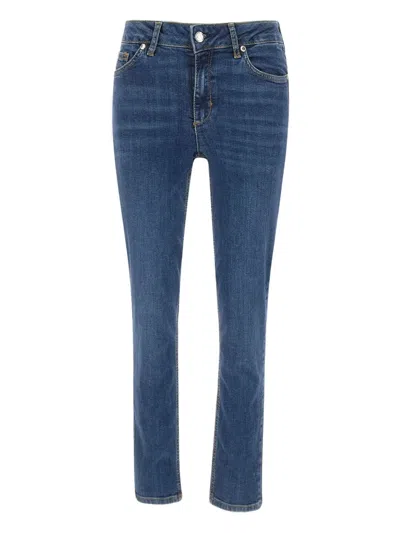 Liu •jo Bottom Up Ideal Five-pocket Trousers In Blue