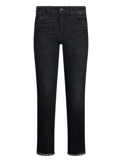 Liu •jo Bottom Up Skinny Jeans In Black