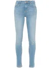 Liu •jo Bottom Up Skinny Jeans In Blue