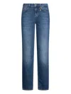 Liu •jo Bottom-up Slim-fit Jeans In Blue