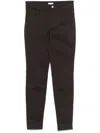 Liu •jo Bottom Up Trousers In Brown