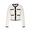Liu •jo Lurex Cardigan In White