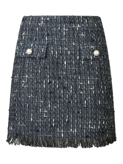 Liu •jo Bouclé Miniskirt In Brown