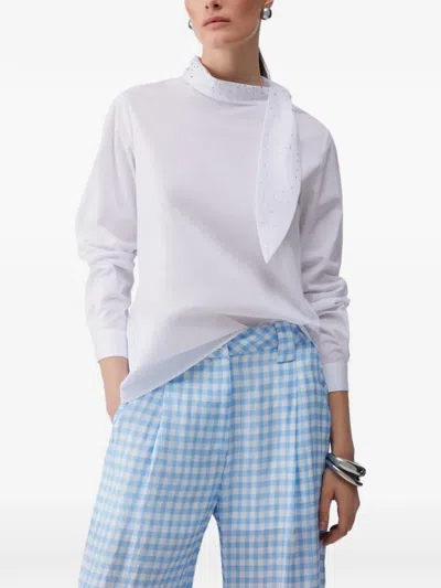 Liu •jo Bow-detail Blouse In White