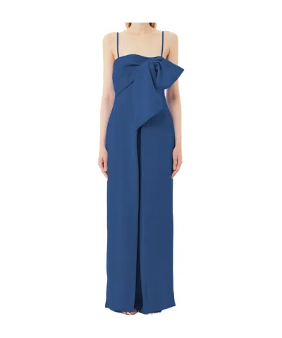 LIU •JO LIU JO SMART BOW DETAILED JUMPSUIT