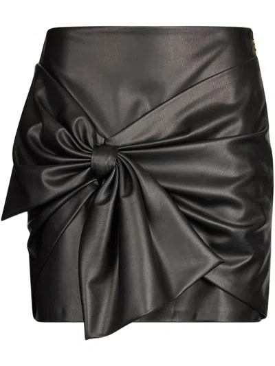 Liu •jo Black Mini Skirt With Bow