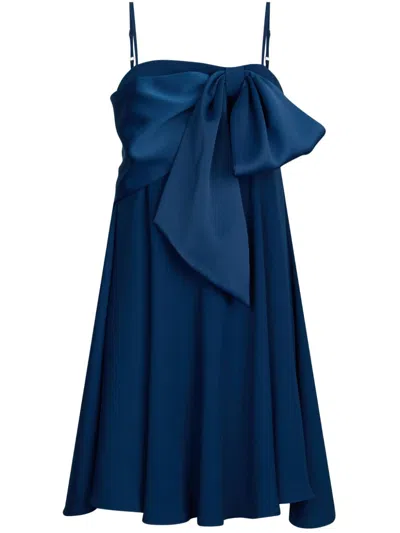 LIU •JO BOW-EMBELLISHED ASYMMETRIC DRESS