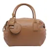 Liu •jo Structured Bowler Handbag Adjustable Strap In Brown
