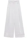 Liu •jo Liu Jo Box-pleat Light Grey Trousers