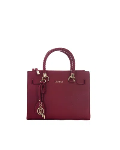 Liu •jo Liu Jo Braided Handle Satchel Bag In Brick Red
