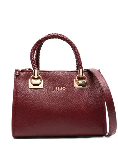 Liu •jo Braided-handles Tote Bag In Red