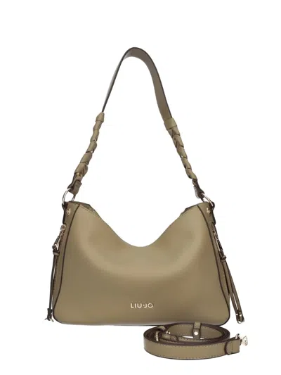 Liu •jo Braided Strap Shoulder Bag In Brown