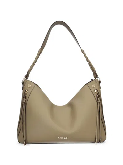 Liu •jo Braided-handle Shoulder Bag In Brown