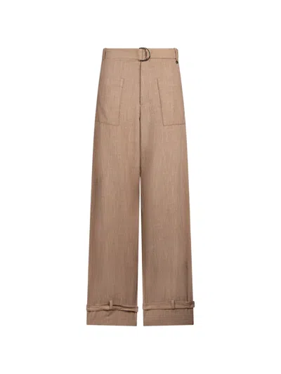 Liu •jo 벨트 팬츠 In Brown