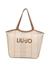 Liu •jo 로고 패치 토트 백 In Brown