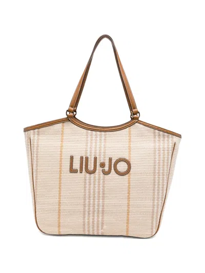 Liu •jo 로고 패치 토트 백 In Brown