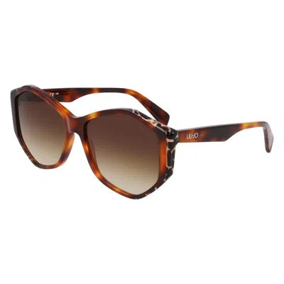 Liu •jo Brown Acetate Sunglasses