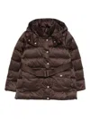 Liu •jo Liu Jo Brown Down Jacket With A Belted Waist In Brown