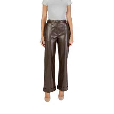 Liu •jo Brown Polyester Casual Pants