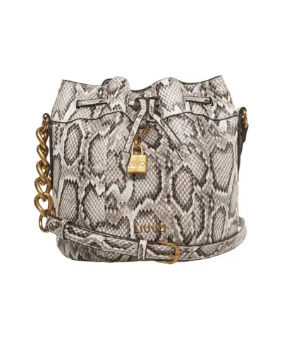 Liu •jo Liu Jo Bucket Bag With Striking Snake Pattern