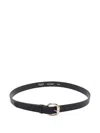 Liu •jo Adjustable Belt With Metal Round Buckle In Black