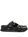 Liu •jo Buckle-detail Platform Flat Sandals