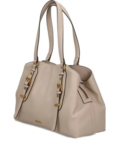 Liu •jo Buckle-detail Shoulder Bag In Neutral