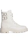 Liu •jo Buckle Logo Boots In White