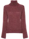 Liu •jo Cable-knit Sweater In Red